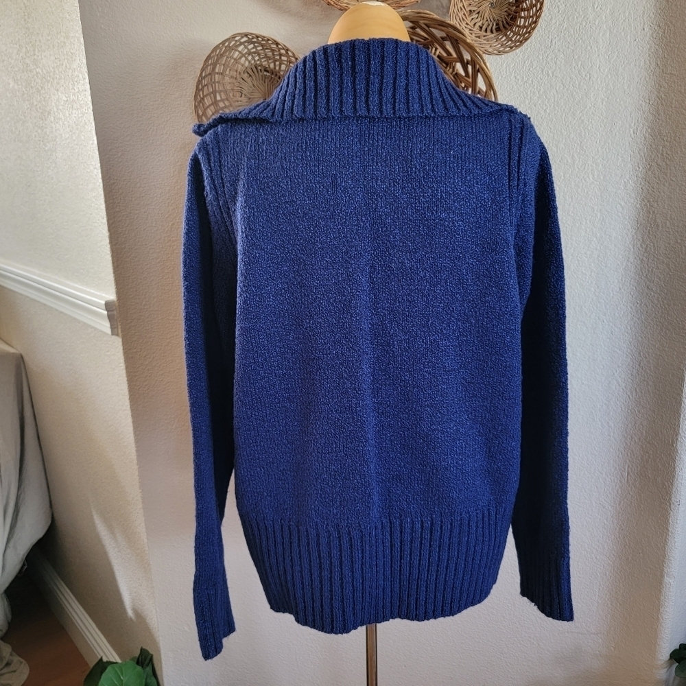 Carolyn Taylor Cardigan Sweater Zip up SZ M - Picture 4 of 5